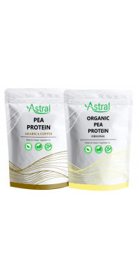 Astral Organic Pea Protein (Original) + Arabica Coffee Pea Protein 